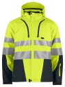 ProJob 6420 Softshelljakke En Iso 20471 Kl 3/2 Fôret Yellow/Black 3XL