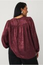 Ellos Plus collection   Bluse med ballongermer   Brun