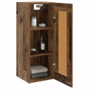 vidaXL Veggskap Gammelt tre 34,5 x 34 x 90 cm Konstruert tre