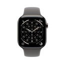 Apple Watch Series 11 GPS + Cellular 46mm Natural Titanium Case with Stone Grey Sport Band   S/M
