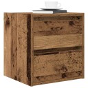  Veggmontert nattbord gammelt tre 38x34x40 cm