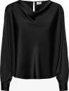 JDY   Bluse Jdyrocky L/S Waterfall Top Wvn   Svart