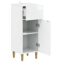 vidaXL Baderom Oppbevaringsskap DELFT Høgglans hvit 30 x 31 x 80 cm