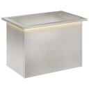 vidaXL Hageplantekasse med LED Sølv 40 x 60 x 40 cm Rustfritt stål