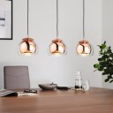 Eglo Rocamar - Taklampe - 3 innganger - E27 - blank, kobber