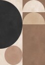 Brown geometry 6 Poster Plakat / 100x150cm
