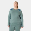 Helly Hansen Lifa® Merino Midweight Crew Plus Undertrøye Dame Grønn 1x