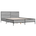  Sengeramme sonoma eik 160x200 cm konstruert tre og metall 8721102613067