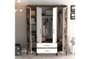 Kumsal Garderobe 160 cm - Hvit/Brun