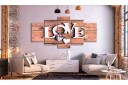 Bilde Wooden Letters 5 Parts Wide 200x100 Artgeist sp. z o. o.