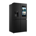 Hisense RQ760N4IFE 4-Dørs Kombiskap med Vannautomat og Isdispenser Svart