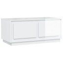 vidaXL Salongbord høyglans hvit 102x50x44 cm konstruert tre