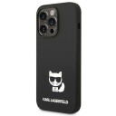 Karl Lagerfeld iPhone 14 Pro Max Silikondeksel Choupette Svart