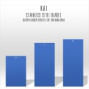 Kai Stainless Steel Double Edge Razor Blades 5-Pack 5 stk