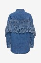 Only Carmakoma - Skjorte Carmaureen Ls Fringe Dnm Shirt Akm - Blå