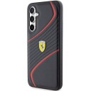 Ferrari Mobildeksel for Samsung Galaxy S23 FE - Svart Hardcase med Twist Metal Logo