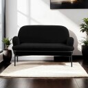 Zyricus 2 seters sofa Teddy   Svart