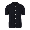 Louis SS Shirt Dark Navy M Cable knit SS shirt