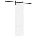 vidaXL Skyvedør med Koblingssett Hvit 61x198,5 cm Solid Tre Furu