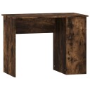 vidaXL Skrivebord røkt eik 100x55x75 cm konstruert tre
