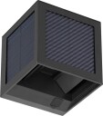 V Tac V Tac 9W Solara vegglampe med sensor   IP65 sort 3 i 1 CCT solcelle   Kulør : 3 i 1