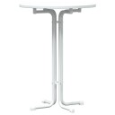 Spisebord hvit Ø80x110 cm konstruert tre og stål 4008304
