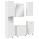 vidaXL Baderomsinnredningssett TULUM 5 pcs Hvit 60 x 34 x 63 cm