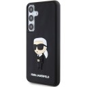 Karl Lagerfeld 3D Gummi Ikonik Mobildeksel for Samsung Galaxy S24+ Svart