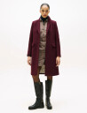 Tommy Hilfiger Classic Sb Wool Reg Coat   Burgundy   42