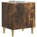  Nattbordskap 2 pcs Røkt Eik 43 x 34,5 x 50 cm Konstruert tre