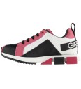 Dolce & Gabbana Sneakers Lilium Hvit m. Svart/Mørk Rosa 31 Sko