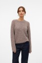 Vero Moda   Genser vmNovah LS O neck Pullover GA   Natur