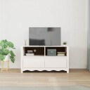  TV skap med skuff Hvit 99 x 43 x 55 cm Massivt furutre