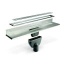 Unidrain 900 mm Gulvsluk for 8 mm Fliser med Stålramme og Vertikal Utløp