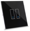 iotty Smart Switch Frontpanel for dobbel effektbryter - Turkis