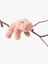 Teddykompaniet Liggande Flodhäst Aprikos   Pink   30 CM