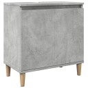 vidaXL Servantskap betonggrå 58x33x60 cm konstruert tre
