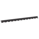 vidaXL Gjerdekant 50 pcs 102 x 4 x 4 cm Stål Svart