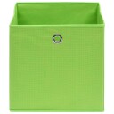 vidaXL Oppbevaringsbokser 4 stk grønn 32x32x32 cm stoff