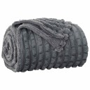 vidaXL Kastteppe Mørkegrå 270 x 240 cm Fleece