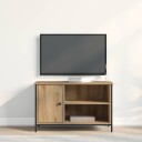  TV hylle Artisan Eik 80x40x50 cm Konstruert tre og Stål