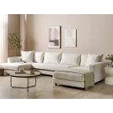 U formet sofa Lilviken   Lys beige svart