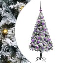  Kunstig juletre med 150 LED grønn 120 cm PVC og Stål og Plast