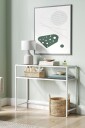 Rovena Kommode 90 cm - Hvit og transparent