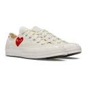 Comme des Garçons Play unisex Sko Hvit 41 1/2 EU,