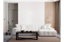 Buddy 4 seters Sofa med Divan   Hvit