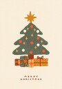 Christmas tree with gifts Poster Plakat / 21x30cm