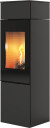 Rais Nexo 140 svart gasspeis med glassdør
