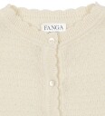 Fanga Fontana By Konges Sløjd Fanga Fontana Venti Pointelle Strikkejakke til baby antique white