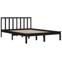 vidaXL Sengeramme svart heltre furu 150x200 cm 5FT King Size 8720287038221